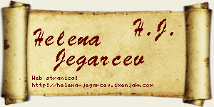 Helena Jegarčev vizit kartica